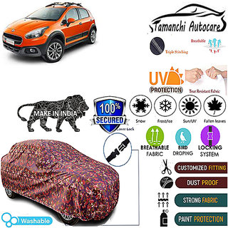Tamanchi Autocare Cover Indoor Outdoor, All Weather Protection coverwith Triple Stitched for Fiat Avventura (Jungli) Tamanchi Autocare Cover Indoor Outdoor, All Weather Protection coverwith Triple Stitched for Fiat Avventura (Jungli)