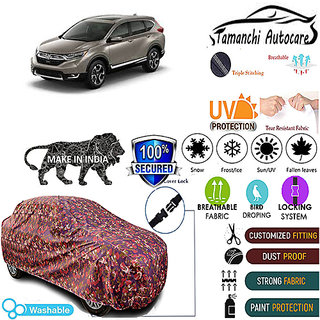                       Tamanchi Autocare Cover Indoor Outdoor, All Weather Protection  coverwith Triple Stitched for Honda Cr-V (Jungli)                                              