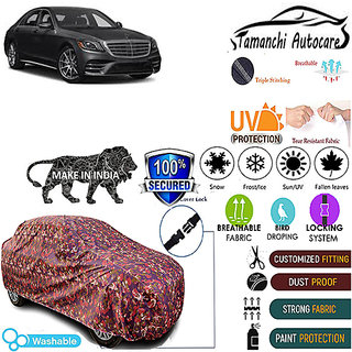 Tamanchi Autocare Cover Indoor Outdoor, All Weather Protection coverwith Triple Stitched for Mercedes Benz S (Jungli) Tamanchi Autocare Cover Indoor Outdoor, All Weather Protection coverwith Triple Stitched for Mercedes Benz S (Jungli)