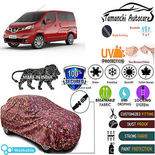 Tamanchi Autocare Cover Indoor Outdoor, All Weather Protection coverwith Triple Stitched for Nissan Evalia (Jungli) Tamanchi Autocare Cover Indoor Outdoor, All Weather Protection coverwith Triple Stitched for Nissan Evalia (Jungli)