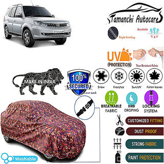 Tamanchi Autocare Cover Indoor Outdoor, All Weather Protection coverwith Triple Stitched for Tata Storme (Jungli) Tamanchi Autocare Cover Indoor Outdoor, All Weather Protection coverwith Triple Stitched for Tata Storme (Jungli)