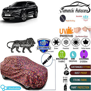 Tamanchi Autocare Cover Indoor Outdoor, All Weather Protection coverwith Triple Stitched for Renault Koleos (Jungli) Tamanchi Autocare Cover Indoor Outdoor, All Weather Protection coverwith Triple Stitched for Renault Koleos (Jungli)