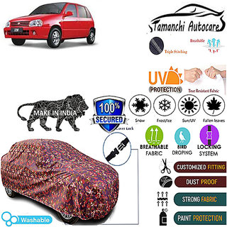                       Tamanchi Autocare Cover Indoor Outdoor, All Weather Protection  coverwith Triple Stitched for Maruti Zen (Jungli)                                              