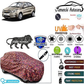 Tamanchi Autocare Cover Indoor Outdoor, All Weather Protection coverwith Triple Stitched for Chevrolet Sail (Jungli) Tamanchi Autocare Cover Indoor Outdoor, All Weather Protection coverwith Triple Stitched for Chevrolet Sail (Jungli)