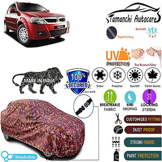 Tamanchi Autocare Cover Indoor Outdoor, All Weather Protection coverwith Triple Stitched for Mahindra Verito (Jungli) Tamanchi Autocare Cover Indoor Outdoor, All Weather Protection coverwith Triple Stitched for Mahindra Verito (Jungli)