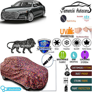                       Tamanchi Autocare Cover Indoor Outdoor, All Weather Protection  coverwith Triple Stitched for Audi A8 2019 (Jungli)                                              