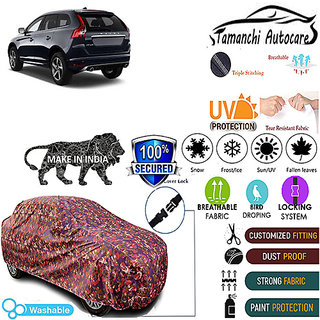 Tamanchi Autocare Cover Indoor Outdoor, All Weather Protection coverwith Triple Stitched for Volvo Xc 60 (Jungli) Tamanchi Autocare Cover Indoor Outdoor, All Weather Protection coverwith Triple Stitched for Volvo Xc 60 (Jungli)