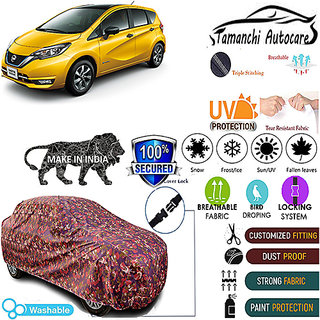 Tamanchi Autocare Cover Indoor Outdoor, All Weather Protection coverwith Triple Stitched for Nissan Note (Jungli) Tamanchi Autocare Cover Indoor Outdoor, All Weather Protection coverwith Triple Stitched for Nissan Note (Jungli)