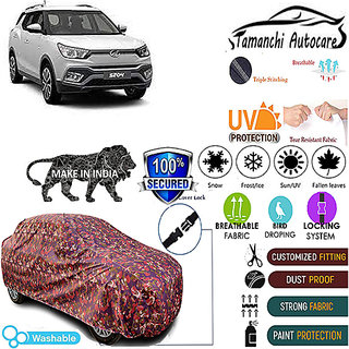                       Tamanchi Autocare Cover Indoor Outdoor, All Weather Protection  coverwith Triple Stitched for Mahindra S204 (Jungli)                                              