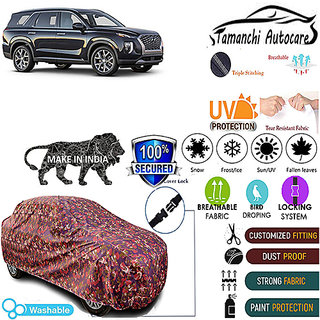                       Tamanchi Autocare Cover Indoor Outdoor, All Weather Protection  coverwith Triple Stitched for Hyundai Palisade (Jungli)                                              