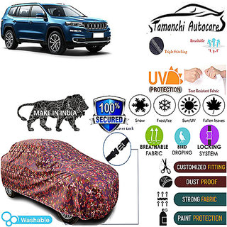 Tamanchi Autocare Cover Indoor Outdoor, All Weather Protection coverwith Triple Stitched for Jeep 7-Seater SUV (Jungli) Tamanchi Autocare Cover Indoor Outdoor, All Weather Protection coverwith Triple Stitched for Jeep 7-Seater SUV (Jungli)