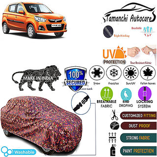Tamanchi Autocare Cover Indoor Outdoor, All Weather Protection coverwith Triple Stitched for Maruti Alto K10 (Jungli) Tamanchi Autocare Cover Indoor Outdoor, All Weather Protection coverwith Triple Stitched for Maruti Alto K10 (Jungli)