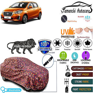 Tamanchi Autocare Cover Indoor Outdoor, All Weather Protection coverwith Triple Stitched for Datsun Duston Go (Jungli) Tamanchi Autocare Cover Indoor Outdoor, All Weather Protection coverwith Triple Stitched for Datsun Duston Go (Jungli)