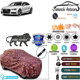 Tamanchi Autocare Cover Indoor Outdoor, All Weather Protection coverwith Triple Stitched for Audi S7 (Jungli) Tamanchi Autocare Cover Indoor Outdoor, All Weather Protection coverwith Triple Stitched for Audi S7 (Jungli)