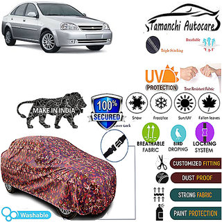                       Tamanchi Autocare Cover Indoor Outdoor, All Weather Protection  coverwith Triple Stitched for Chevrolet Optra (Jungli)                                              