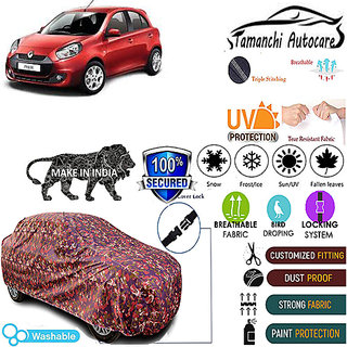 Tamanchi Autocare Cover Indoor Outdoor, All Weather Protection coverwith Triple Stitched for Renault Pulse (Jungli) Tamanchi Autocare Cover Indoor Outdoor, All Weather Protection coverwith Triple Stitched for Renault Pulse (Jungli)