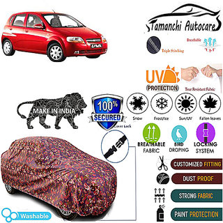 Tamanchi Autocare Cover Indoor Outdoor, All Weather Protection coverwith Triple Stitched for Chevrolet U-Va (Jungli) Tamanchi Autocare Cover Indoor Outdoor, All Weather Protection coverwith Triple Stitched for Chevrolet U-Va (Jungli)