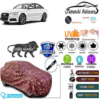 Tamanchi Autocare Cover Indoor Outdoor, All Weather Protection coverwith Triple Stitched for Audi S6 (Jungli) Tamanchi Autocare Cover Indoor Outdoor, All Weather Protection coverwith Triple Stitched for Audi S6 (Jungli)