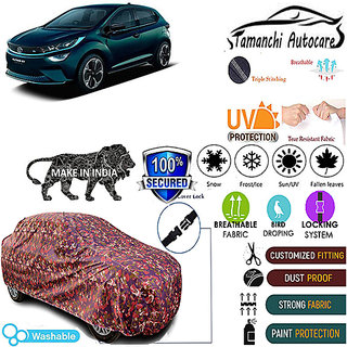 Tamanchi Autocare Cover Indoor Outdoor, All Weather Protection coverwith Triple Stitched for Tata Altroz EV (Jungli) Tamanchi Autocare Cover Indoor Outdoor, All Weather Protection coverwith Triple Stitched for Tata Altroz EV (Jungli)