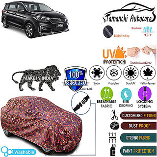 Tamanchi Autocare Cover Indoor Outdoor, All Weather Protection coverwith Triple Stitched for Maruti XL6 (Jungli) Tamanchi Autocare Cover Indoor Outdoor, All Weather Protection coverwith Triple Stitched for Maruti XL6 (Jungli)