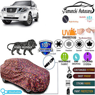                       Tamanchi Autocare Cover Indoor Outdoor, All Weather Protection  coverwith Triple Stitched for Nissan Patrol (Jungli)                                              
