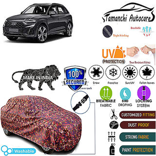 Tamanchi Autocare Cover Indoor Outdoor, All Weather Protection coverwith Triple Stitched for Audi Q5 Facelift (Jungli) Tamanchi Autocare Cover Indoor Outdoor, All Weather Protection coverwith Triple Stitched for Audi Q5 Facelift (Jungli)