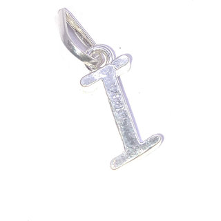 Raviour lifestyle Silver 'I' Letter Pendants for Girls  Women Men Unisex Locket Alphabet