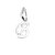 Raviour lifestyle Silver 'B' Letter Pendants for Girls  Women Men Unisex Locket Alphabet