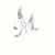 Raviour lifestyle Silver 'M' Letter Pendants for Girls  Women Men Unisex Locket Alphabet