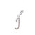 Raviour lifestyle Silver 'J' Letter Pendants for Girls  Women Men Unisex Locket Alphabet