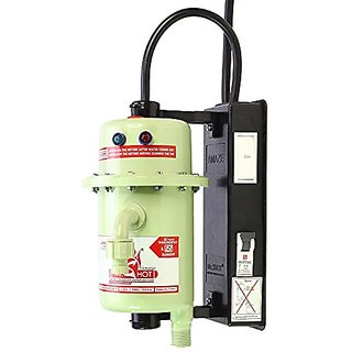 Mr.SHOT AMAZE (ON/OFF Switch & 16 A MCB inbuilt) Instant Water Heater | MADE OF ABS PLASTIC | (3 kW-h) | GREEN