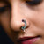 Oxidised Gold with Artificial stone and beads Alloy Maharashtrian banu Nath Nathiya./ Nose Pin for women