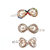 Trendchicks 3 Hair Clip combo Stone work Hair Clip for women  Girls Hair Clip  (White, Multicolor)