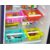 SBJS Set of 4 Adjustable Refrigerator Storage  shelf rack Basket, Expandable Fridge Rack, Space Saver (Multi Colour)