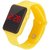 MASTRENA Yellow Digital Boy's  Girl's Watch- MSG1113