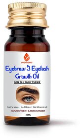 Voorkoms Organics Eyebrow  Eyelash Growth Oil for women 35 ml
