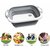 Raptech Folding Cutting Board with Basket  Collapsible Dish Tub with Draining Plug  Colander Fruits Vegetables Wash