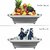 Raptech Folding Cutting Board with Basket  Collapsible Dish Tub with Draining Plug  Colander Fruits Vegetables Wash