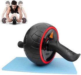 Raptech Mega Ab Wheel Roller with Knee Pad Pro Fitness Equipment Ab Workout Machine Abdominal Wheel Exercise Equipment