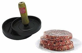 Olrada Aluminum Hamburger Patty Burger Grill Press Mold - Black
