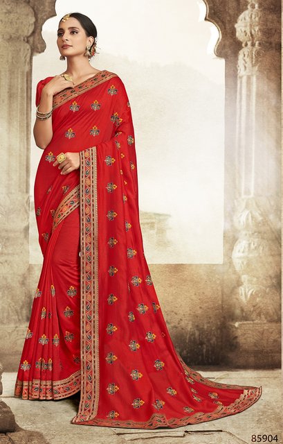 Shopclues sarees party wear embroidery sale