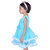 Kid Kupboard Cotton Sleeveless FROCK For Girls (Light Blue)