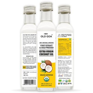                       Virgin Coconut Oil  FDA Certified  USDA OrganicI First Extract From Fresh Coconuts - 250 ml                                              