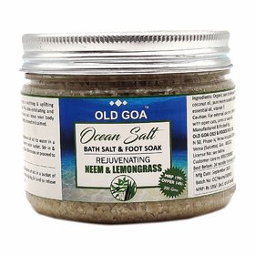Organic  Ocean Salt  Bath Salt  Foot Soak  Rejuvenating Neem  Lemongrass  300 Gms