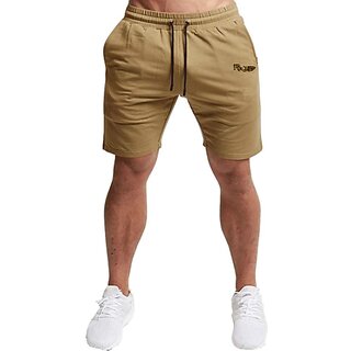 Hasina Men's Comfortable Khaki Shorts With SidePockets For Casual and Sports Wear