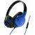 (Refurbished) Audio Technica ATH-AX1IS Over-Ear Headphones (Black/Blue)