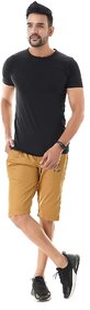 Hasina Men's Comfortable Khaki Capri With SidePockets For Casual and Sports Wear