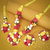 Sukkhi Elegant Red & Yellow Single Layered Flower Necklace Set for Haldi Ceremony