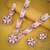 Sukkhi Exotic Light Pink Single Layered Flower Necklace Set for Haldi Ceremony