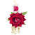 Sukkhi Trendy White & Red Single Layered Flower Necklace Set for Haldi Ceremony